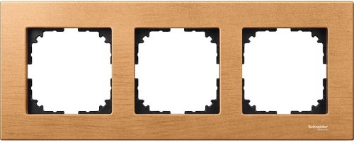 Рамка универсальная Schneider Electric Merten M-Elegance 3-м. дерево бук  картинка